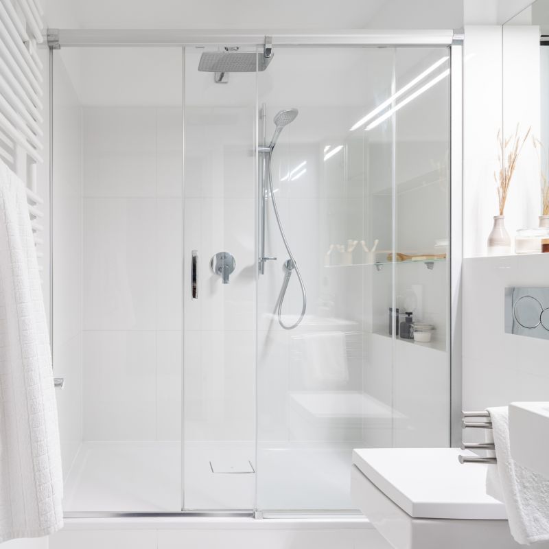 Minimalist Shower with Clean Lines