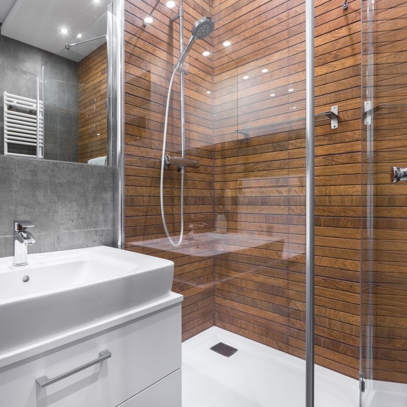 Glass Panel Shower Design
